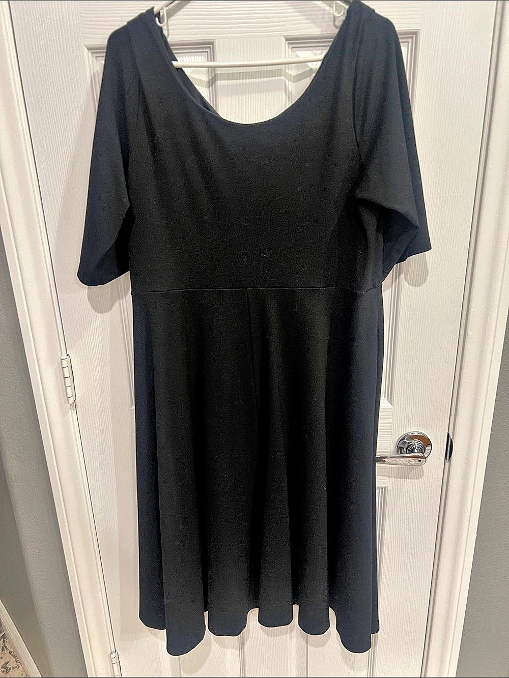 Citi Chic Black Midi Dress Size Medium Like New